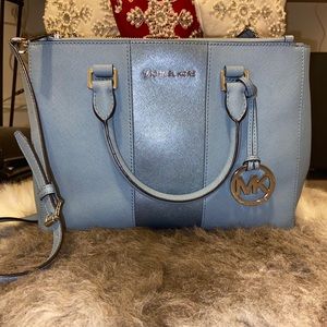 MICHAEL Michael Kors-Sutton Stripe Medium Satchel